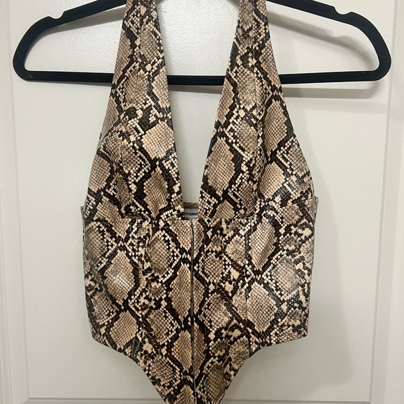 Miaou Mara Snake Print Corset - Picture 4 of 6